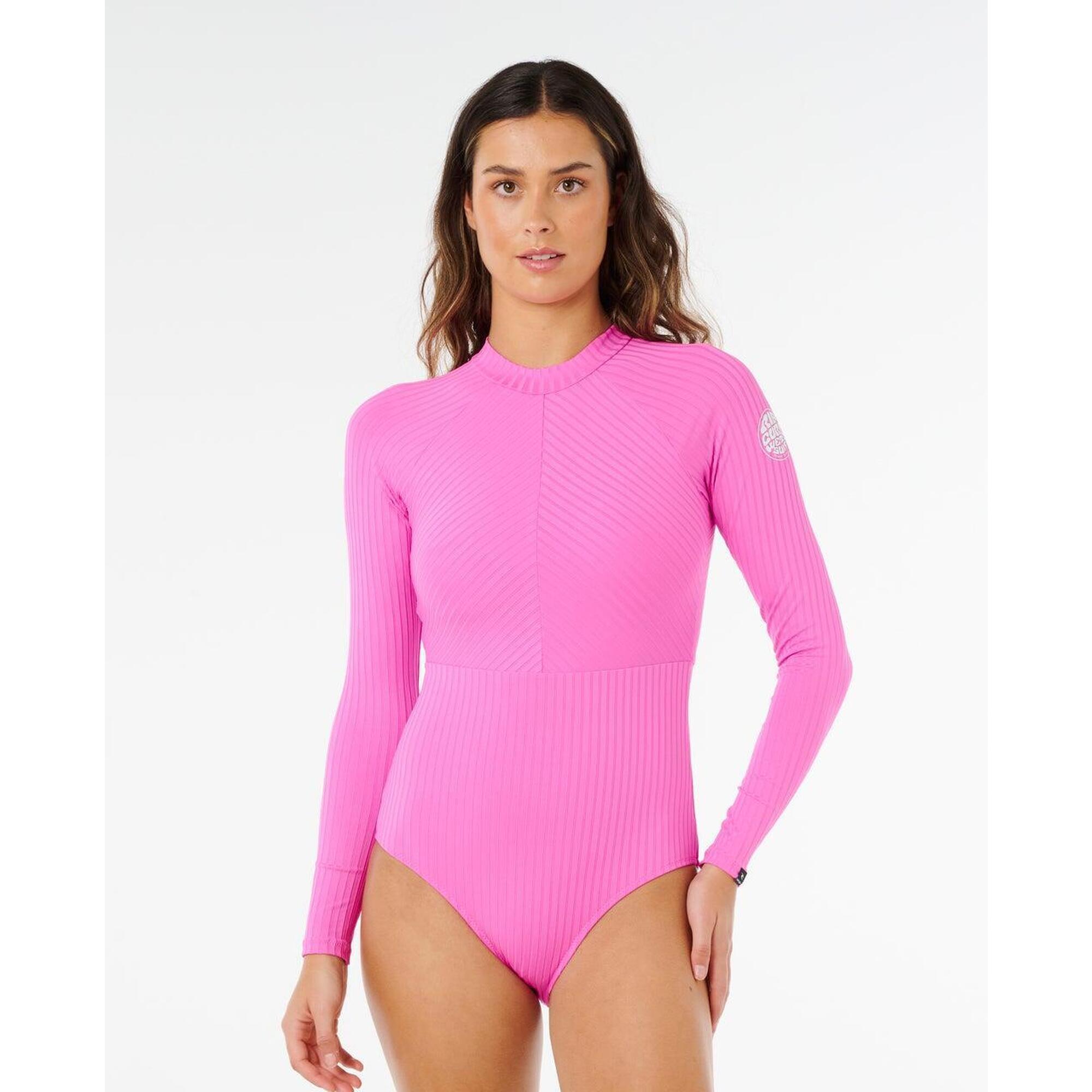 Rip Curl - Maillot De Bain Femme À Manches Longues Premium Surf Noir - Maillot De Bain 1 Pièce - Rose - 44 L - Decathlon