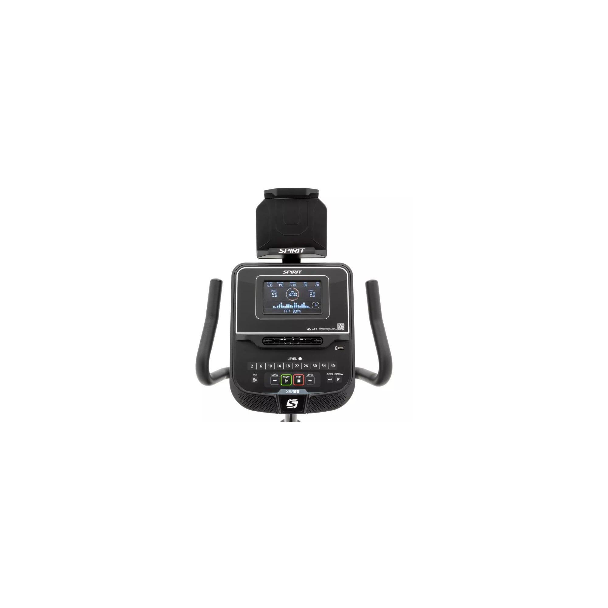 Spirit Liegeergometer XBR95 - komfortables Recumbent Bike mit App-Konnektivität 3/7