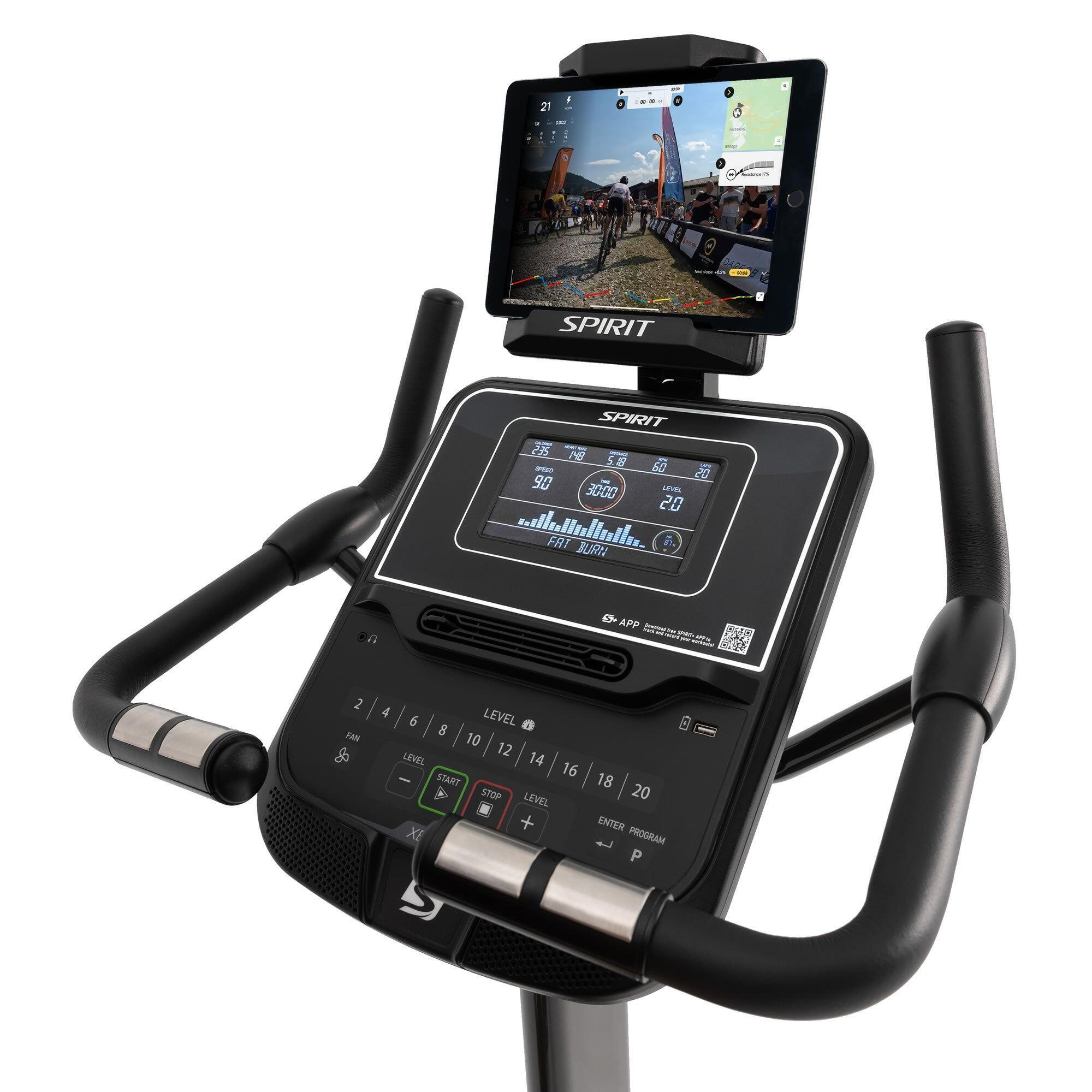 Spirit Ergometer XBU55 Black – leise, App-Konnektivität und Komfortsattel 4/7