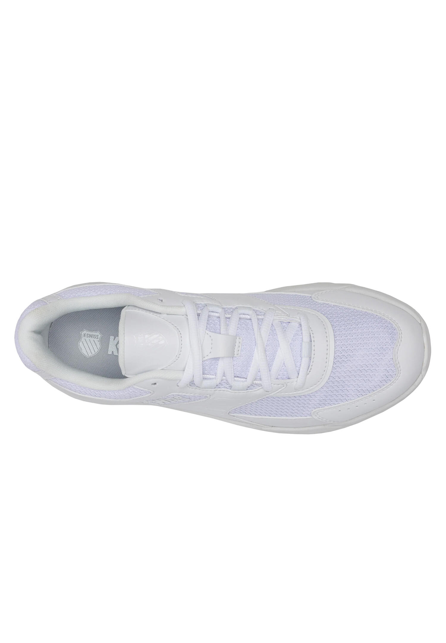K-Swiss Damen Fario M Sneaker Freizeitschuh  94779-101-M  White/White 3/6