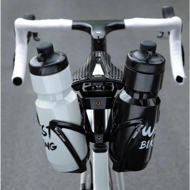 extensie suport bidon pe șinele șeii simplă sau dublă west biking