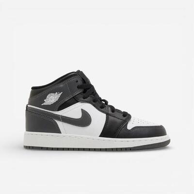 Jordan 1 mid black white iron grey