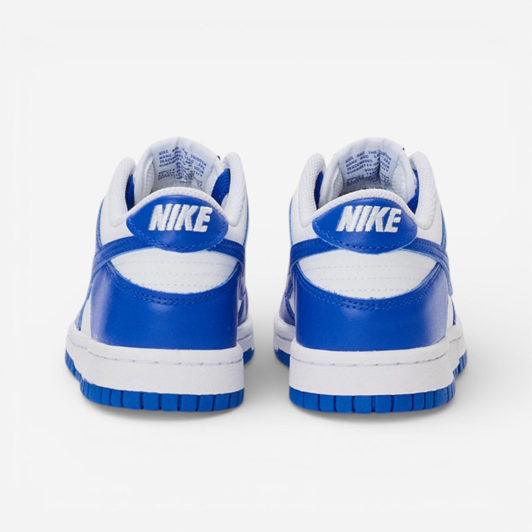 Nike Dunk Low White Hyper Royal (GS) 3/3