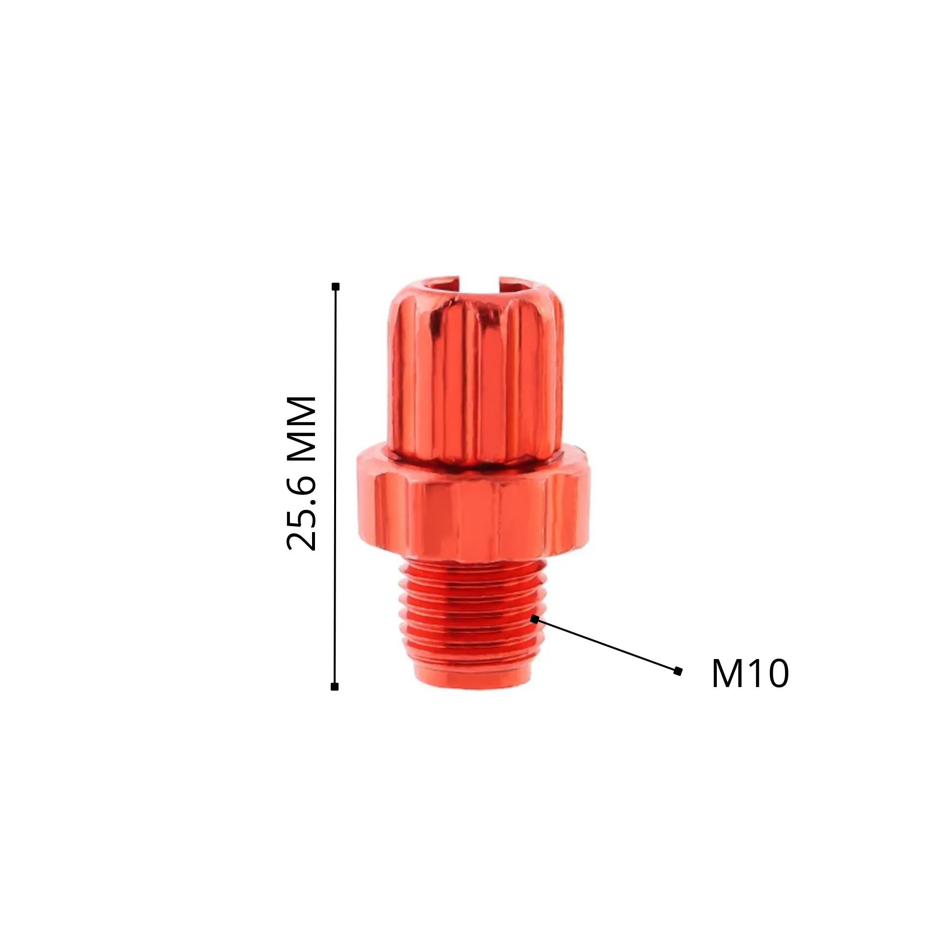 remstelhulp schroeven m10 geanodiseerd aluminium rood 2 stuks 3/3