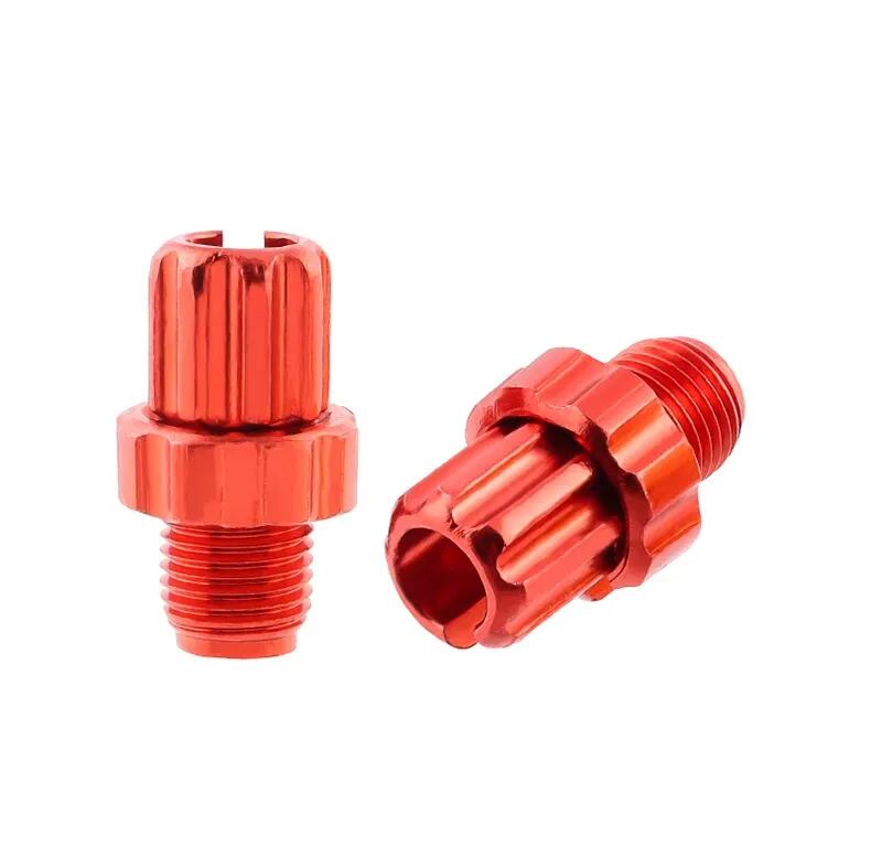 remstelhulp schroeven m10 geanodiseerd aluminium rood 2 stuks 2/3