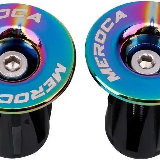bike handlebar end plugs 22–24 mm multicolour m4 expansion bolts