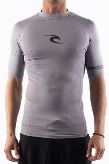 UV-Shirt Herren Anti-UV ajusté Kurzarm AZ UPF50+ Noir