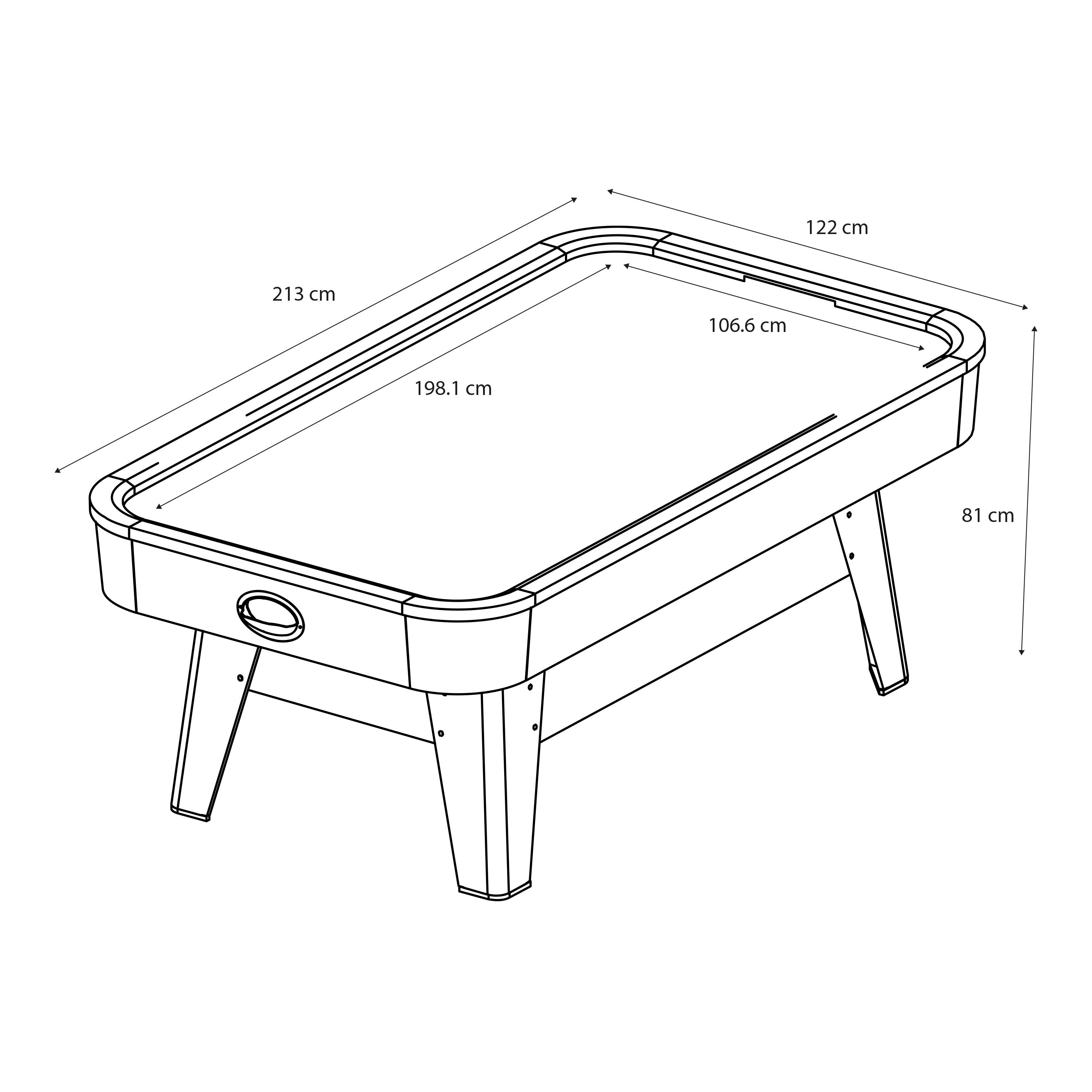 Super Scoop Stol do Air Hockey 7ft do uzytku w pomieszczeniach 4/7