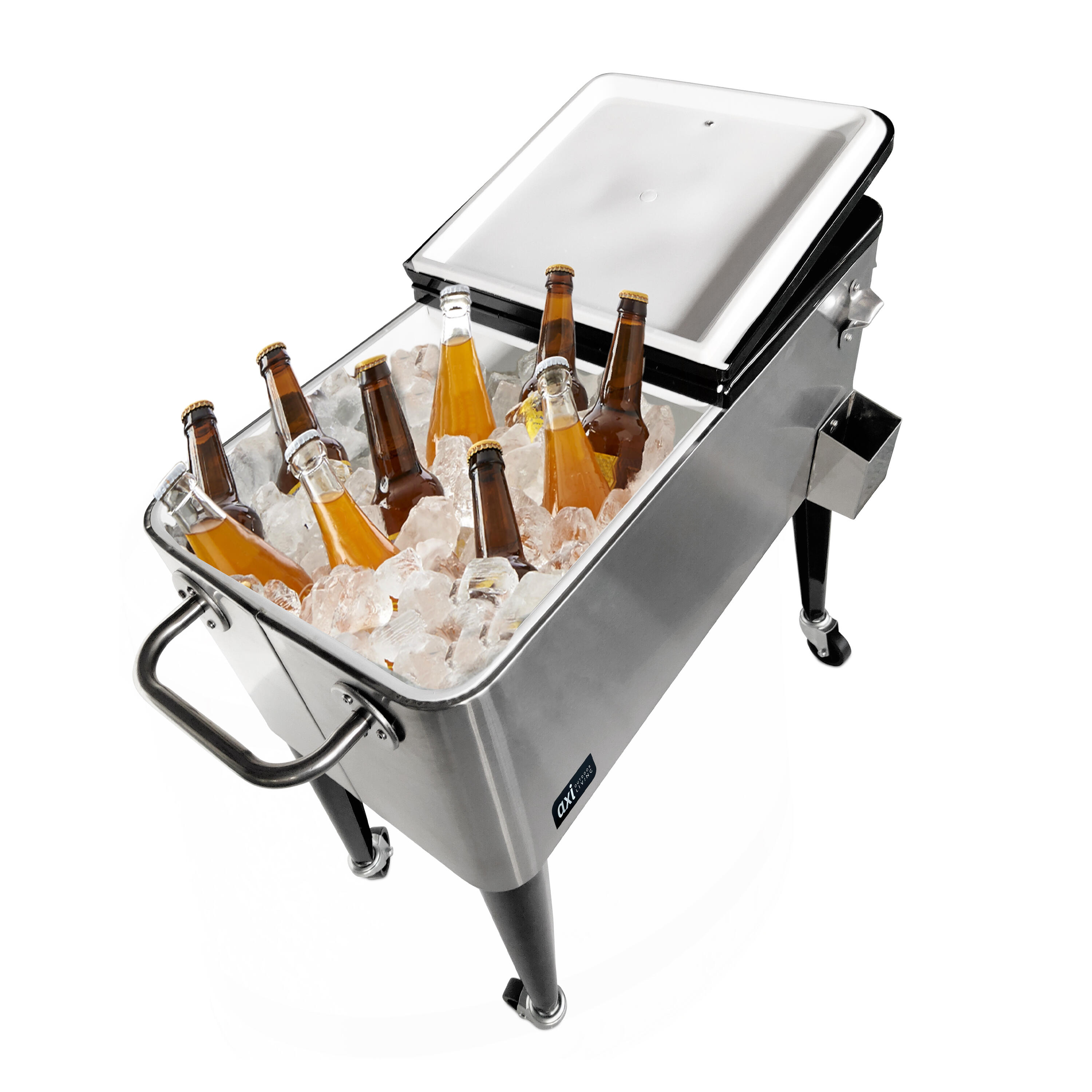 Retro Koelbox Roestvrij Staal, Drankkoeler, 76 liter 2/7
