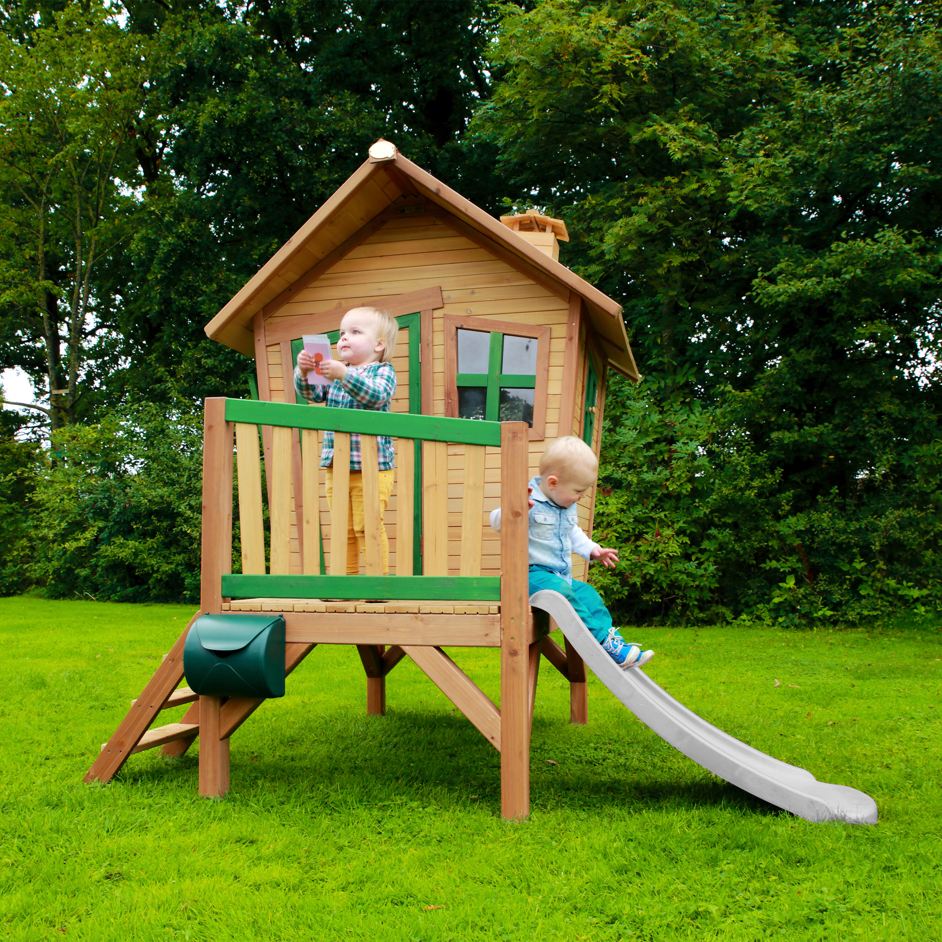 Domek dla dzieci AXI Robin ze zjeżdżalnią 3/7
