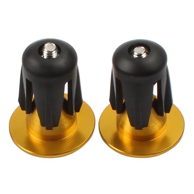 tappi manubrio bici 22–24 mm oro vite m4 2/4