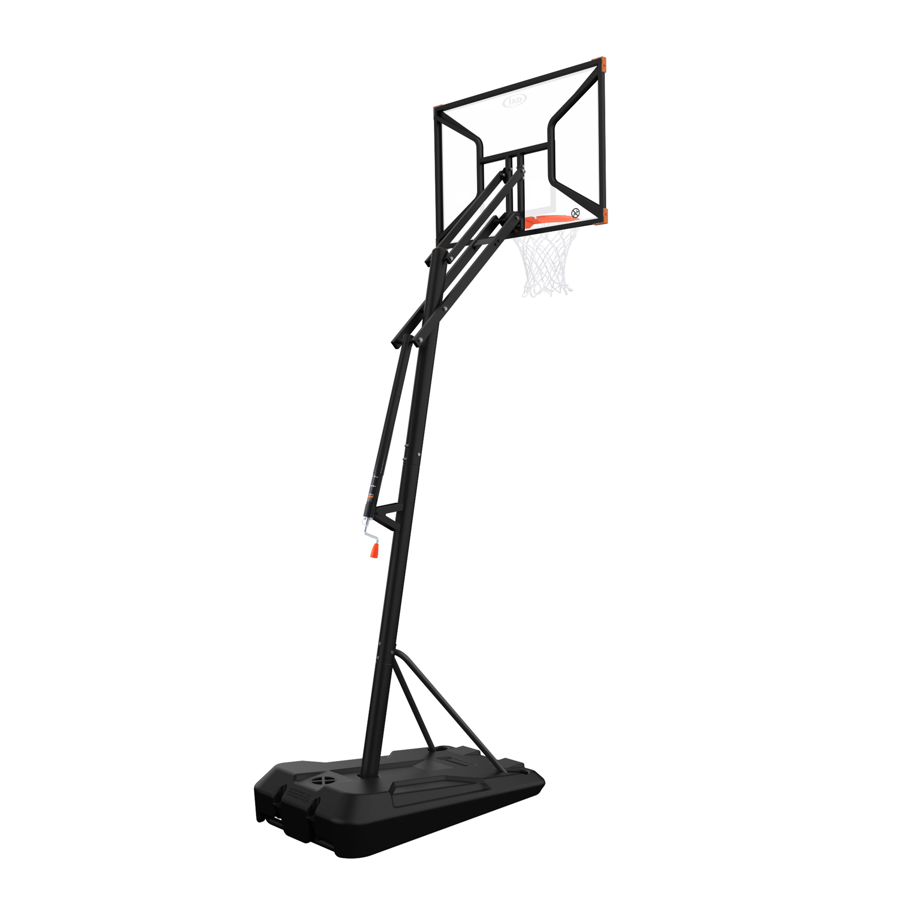 AXI Kosz do koszykowki na stojaku Premium, 230-305 cm, pomaranczowo-bialy 7/7