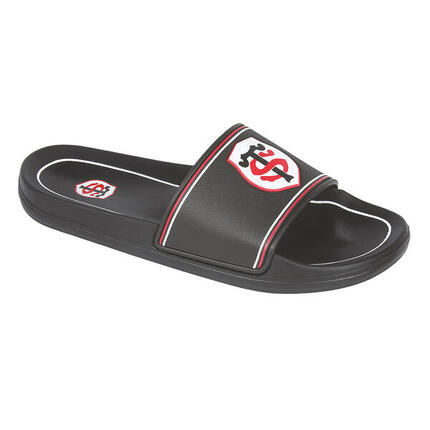 Claquettes noires Stade Toulousain Ernest