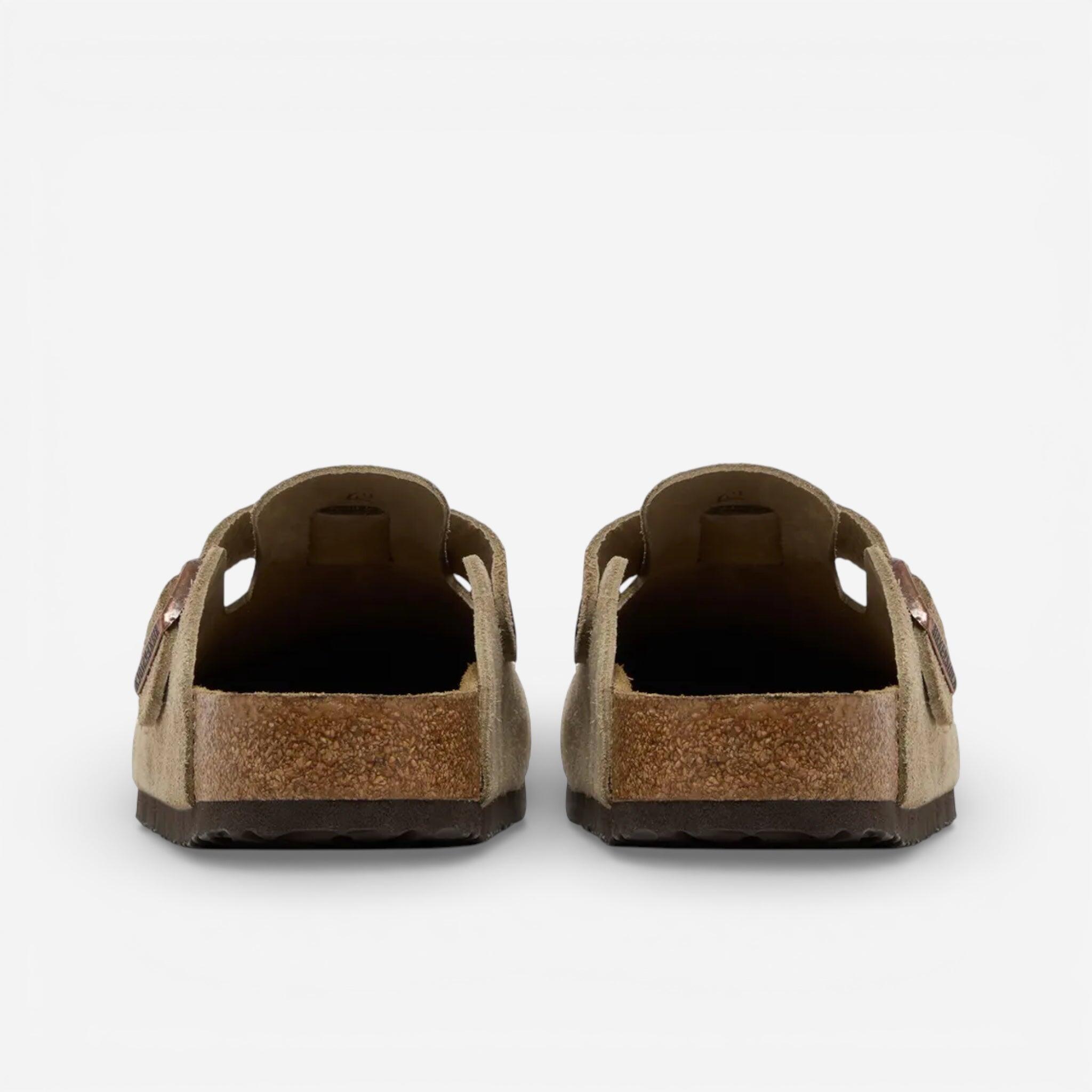 Birkenstock Boston Soft Footbed Suede Taupe 3/4
