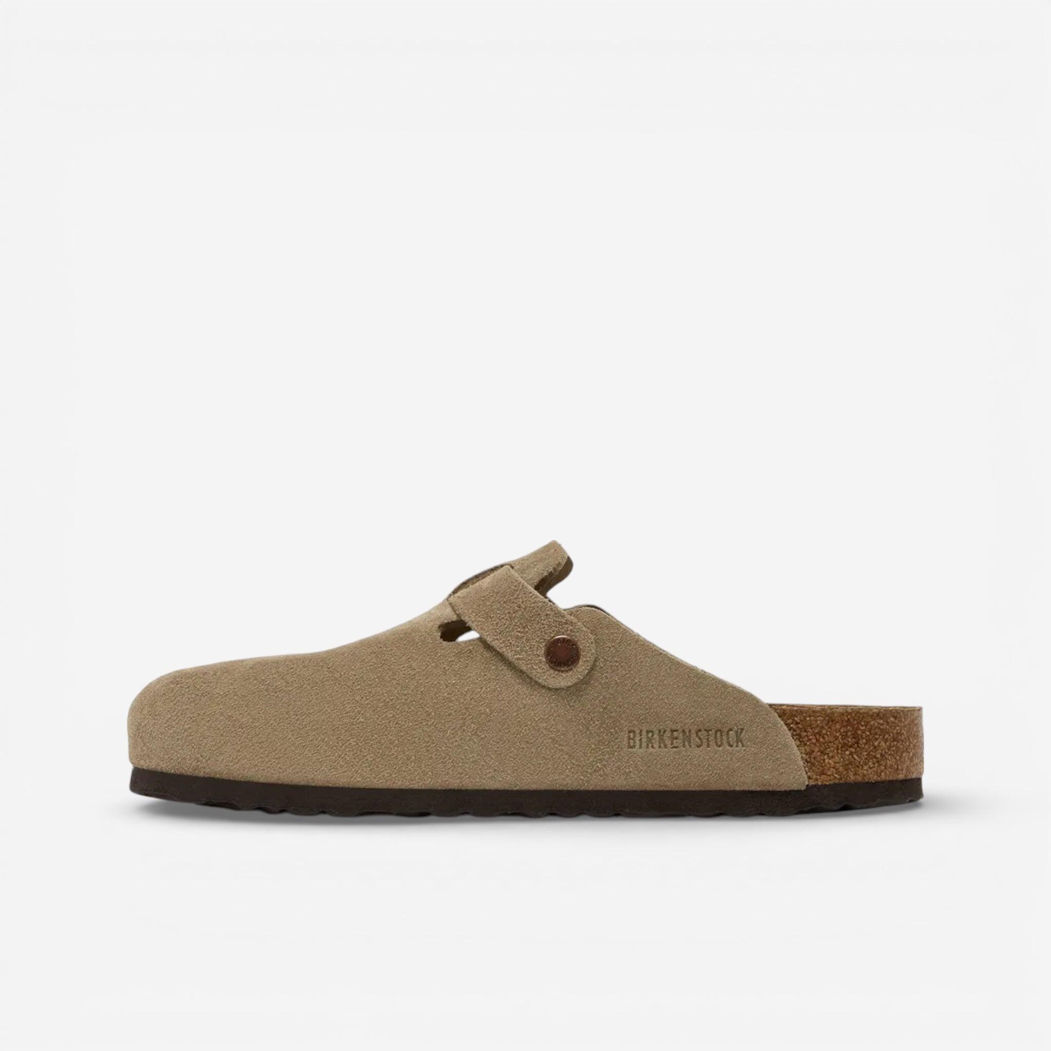 Birkenstock Boston Soft Footbed Suede Taupe 2/4