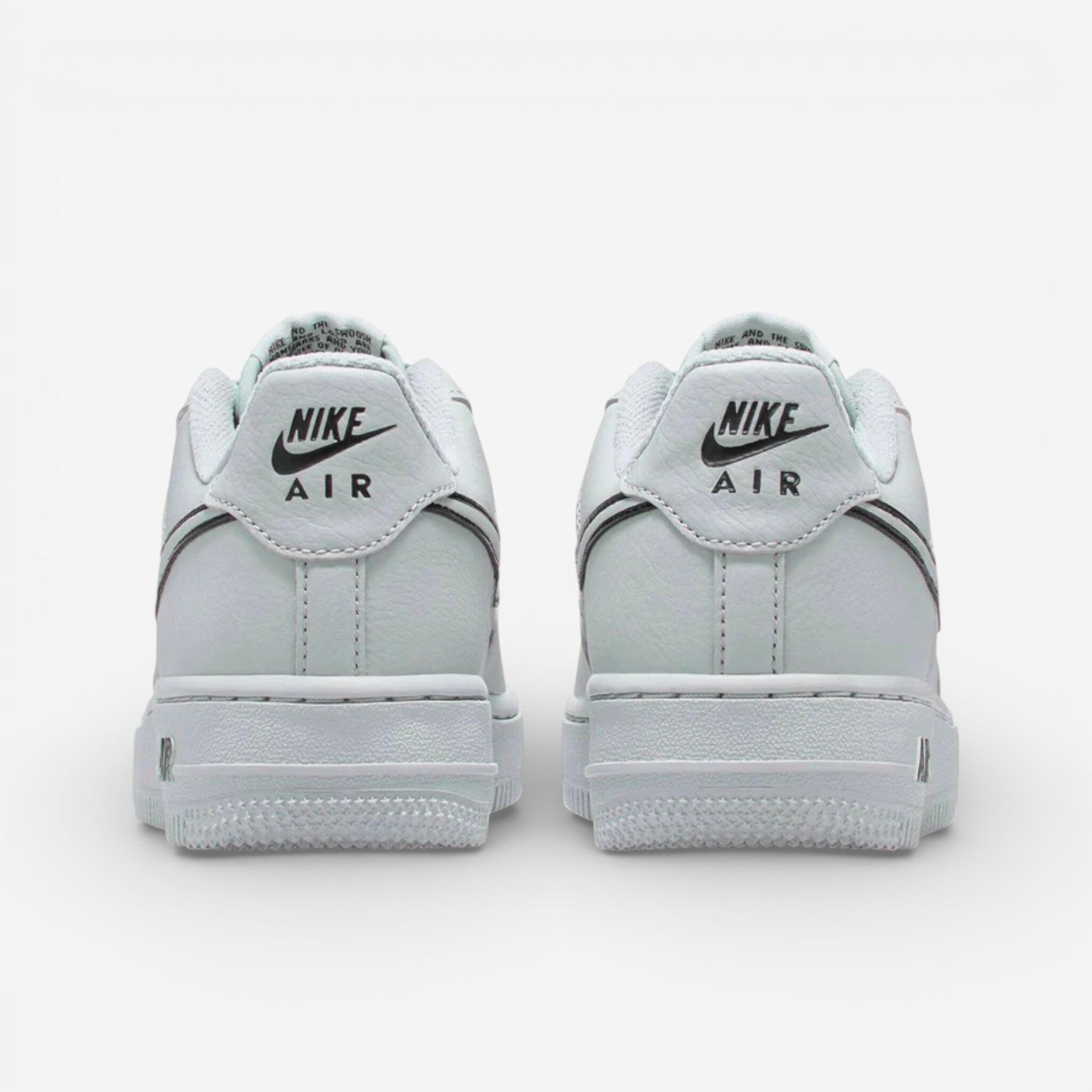Nike Air Force 1 Light Smoke Grey Black (GS) 3/4