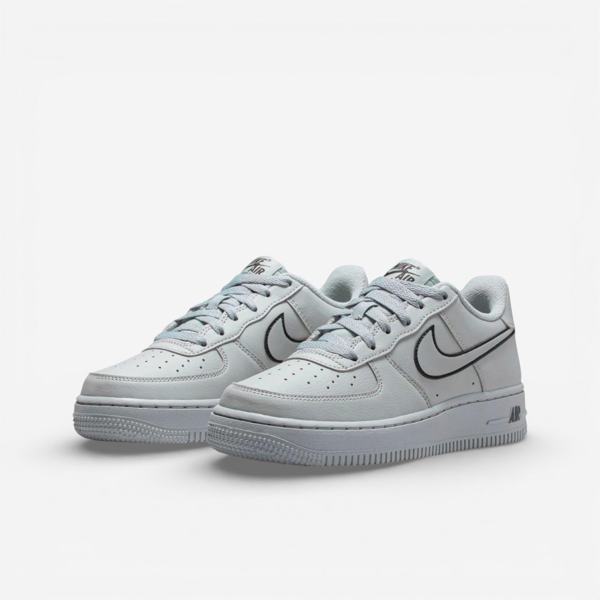 Nike Air Force 1 Light Smoke Grey Black (GS) 2/4
