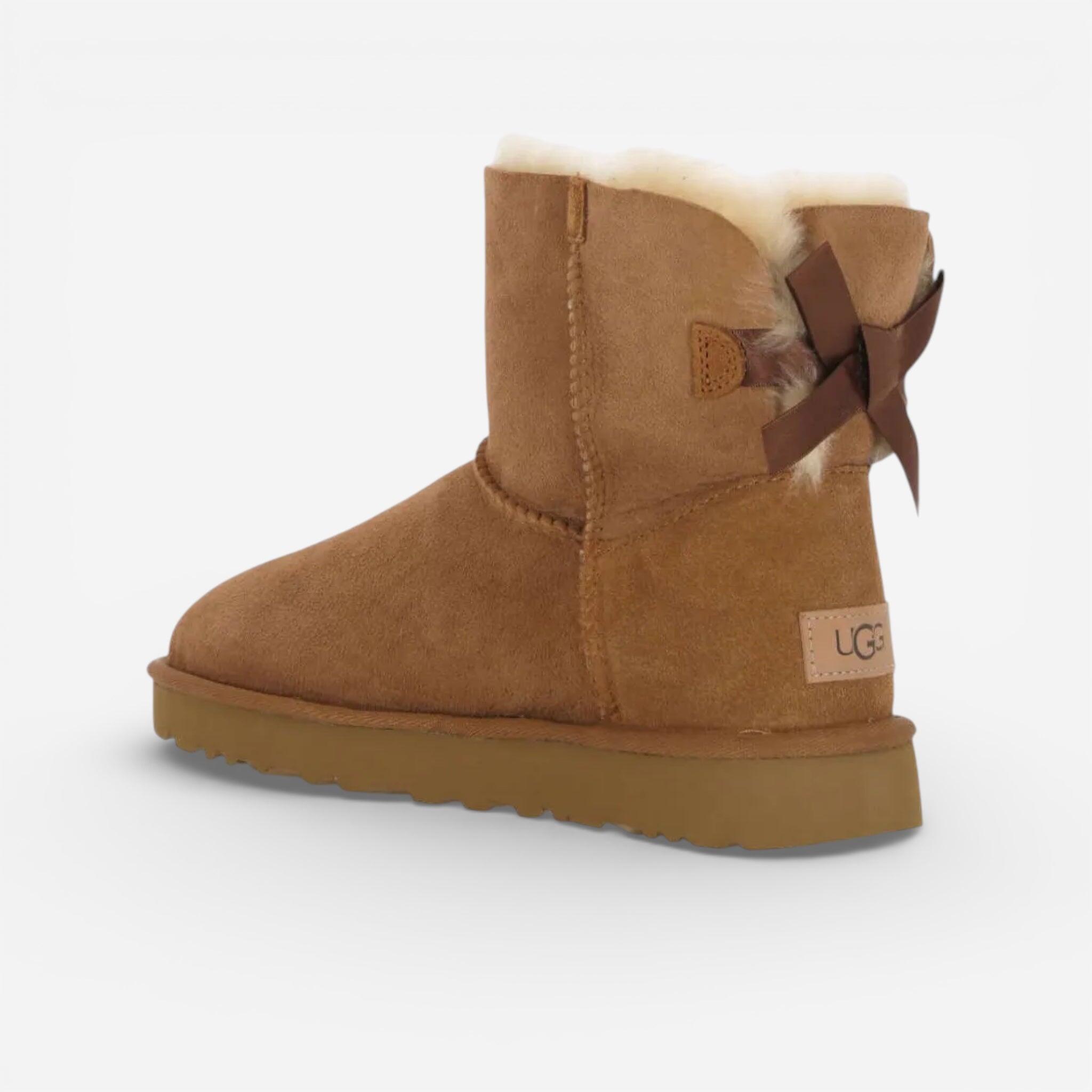 UGG Mini Bailey Bow II Chestnut (Women's) 2/3