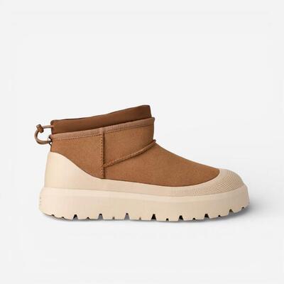 Ugg classic ultra mini weather hybrid boot chestnut whitecap