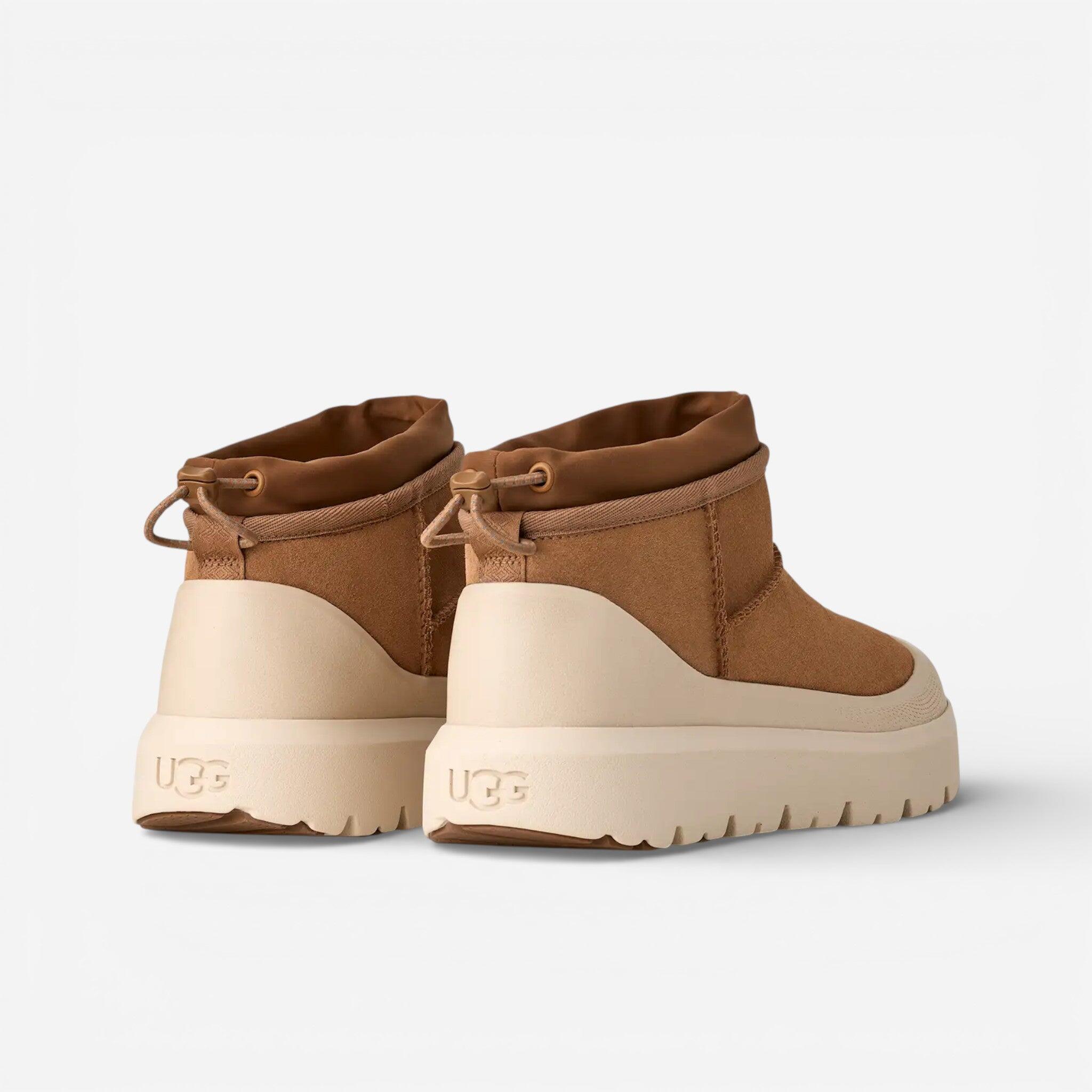 UGG Classic Ultra Mini Weather Hybrid Boot Chestnut Whitecap 3/4
