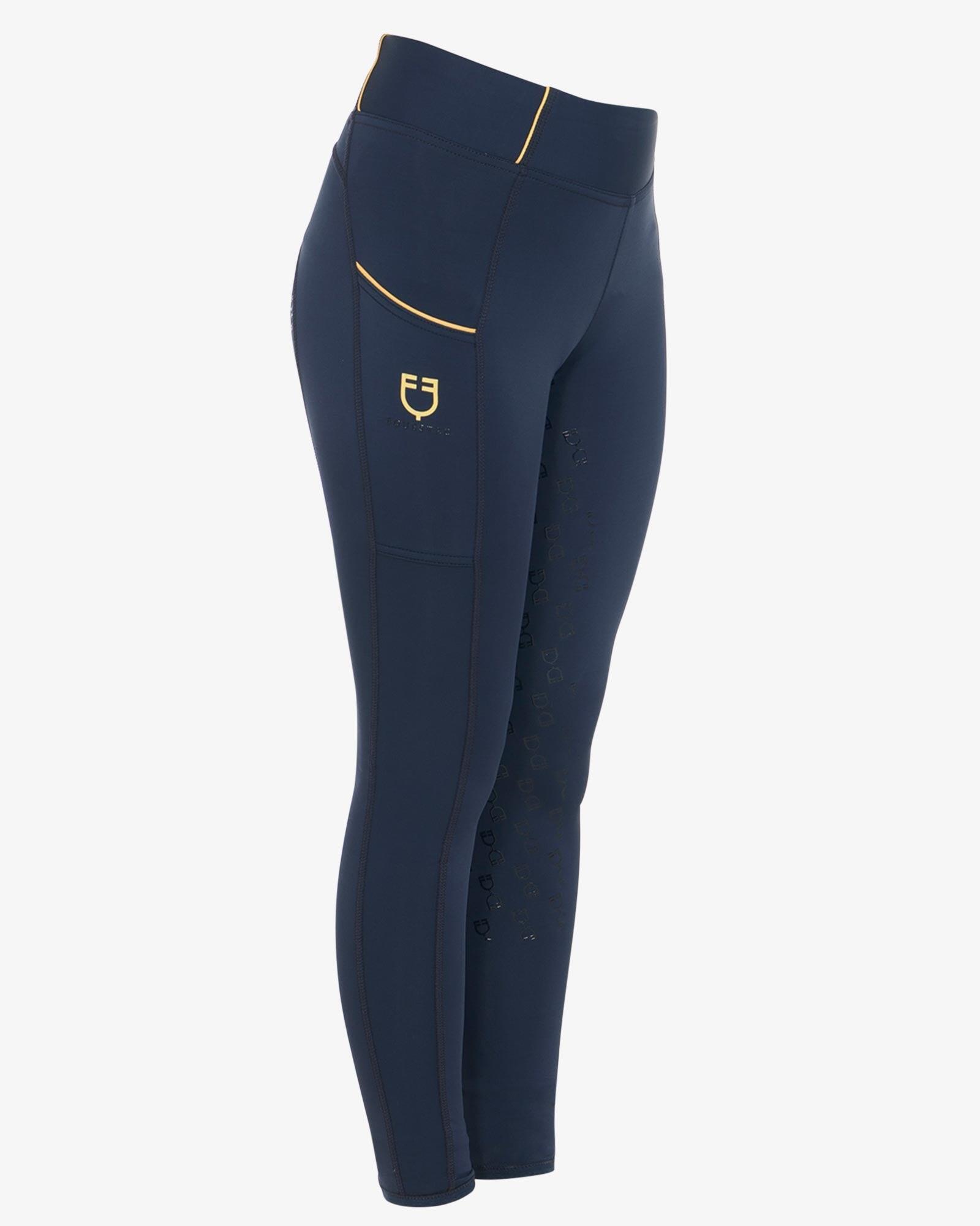 Equestro Meisjes Slim Fit Grip Legging Apple - 3/7