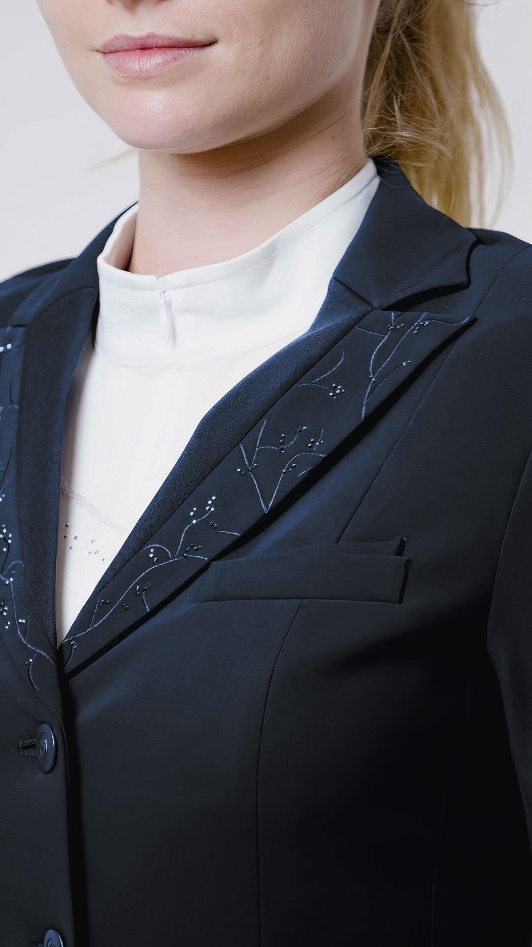 Samshield Louisa Crystal Leaf Dames Jas Blauw - Champagne 7/7