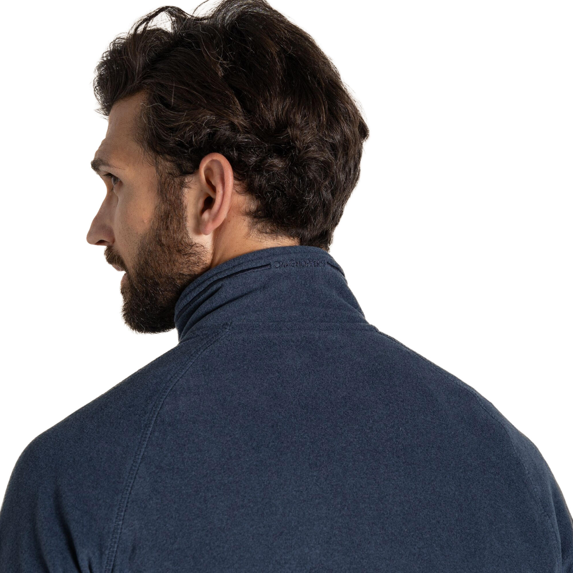 Felpa In Pile Mezza Cerniera Uomo Craghoppers Corey VI Blu Navy Marna 4/5
