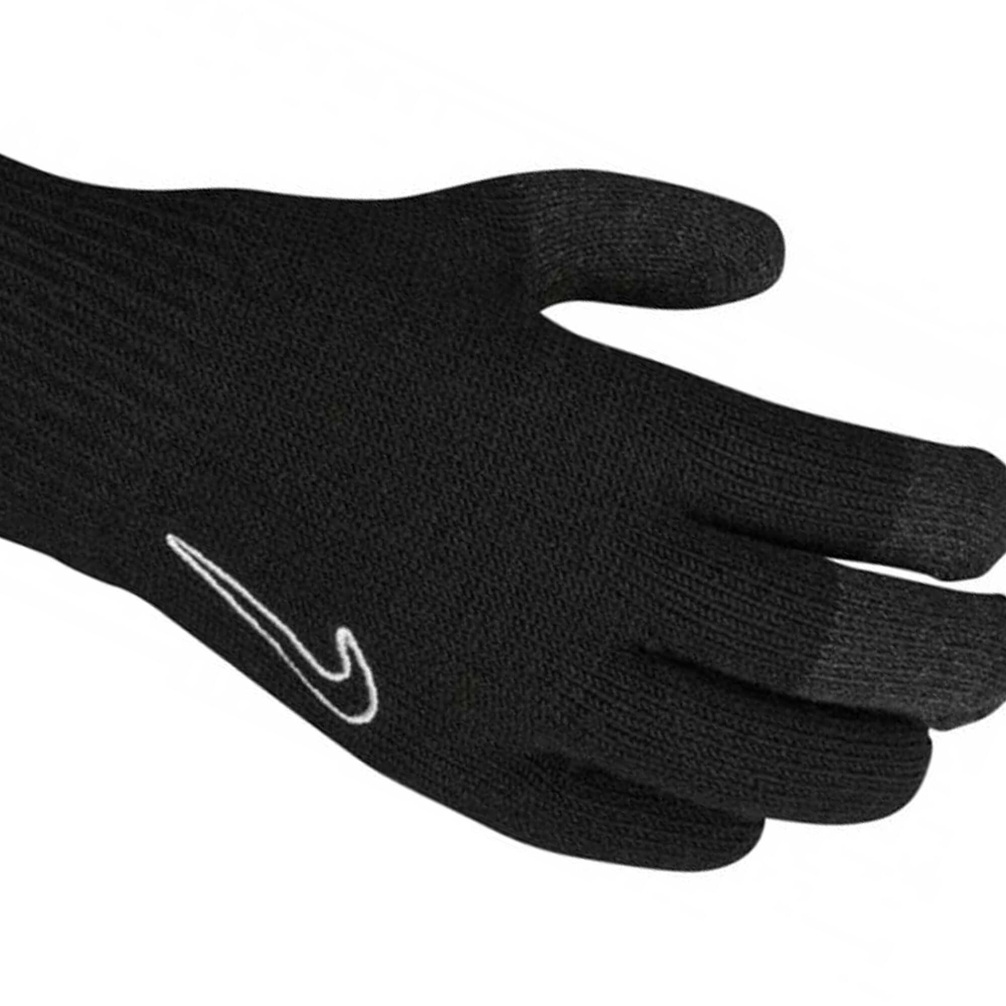 Lavorato A Maglia Guanti Da Presa Nike 2.0 Nero Bianco 4/4