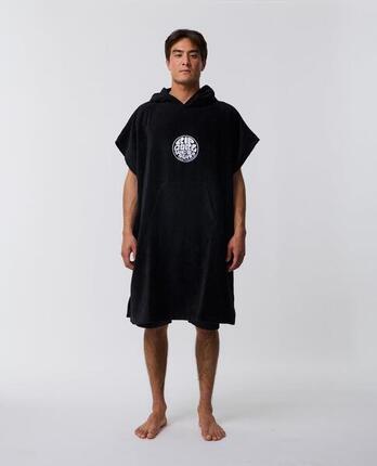 Poncho Surf Logo Ripcurl Noir