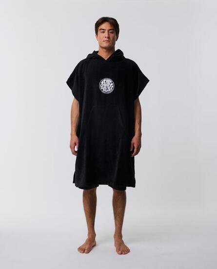 Poncho Surf Logo Ripcurl Noir