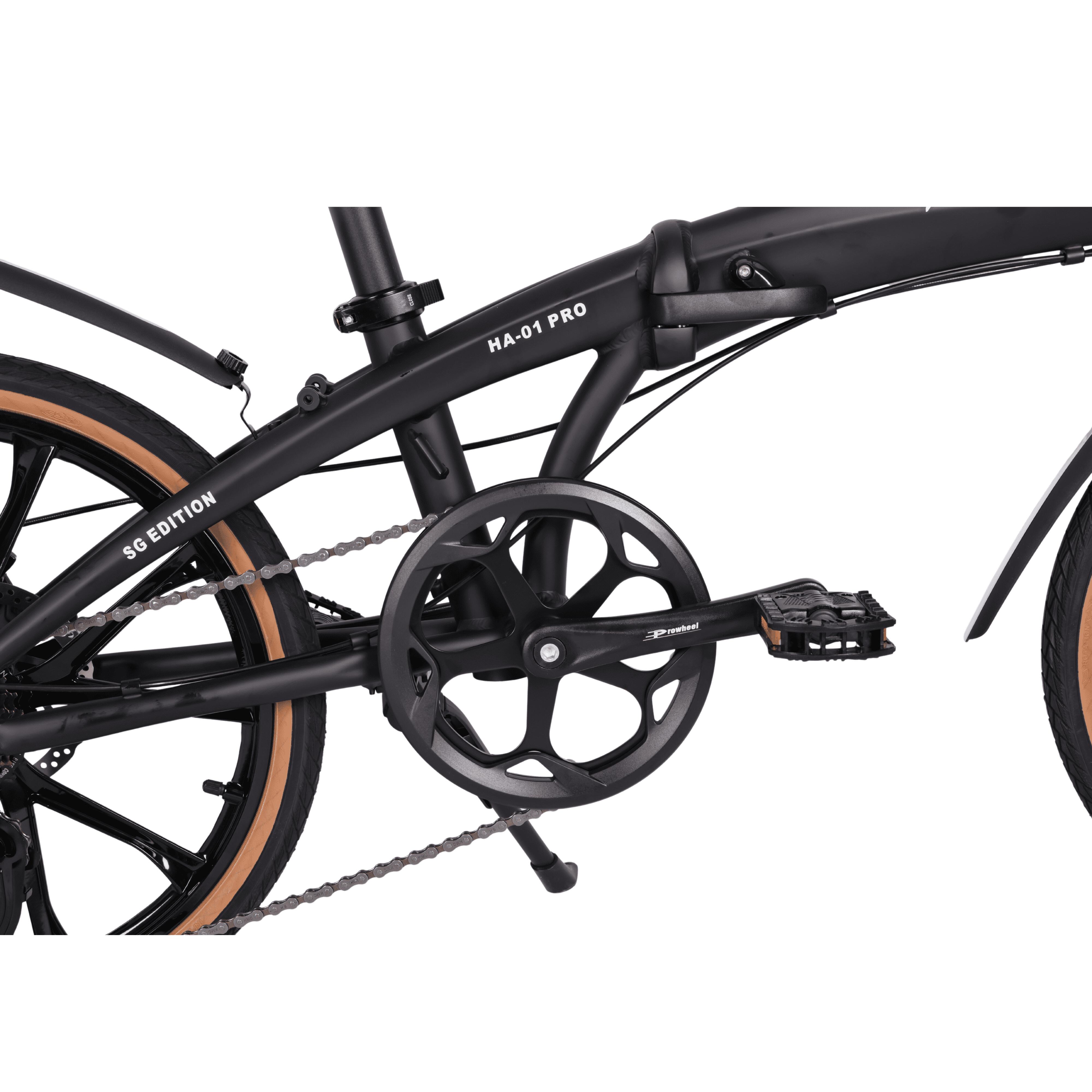 Hachiko HA-01 PRO URBAN GREY | Aluminium Fold Bicycle | Sports Rims
