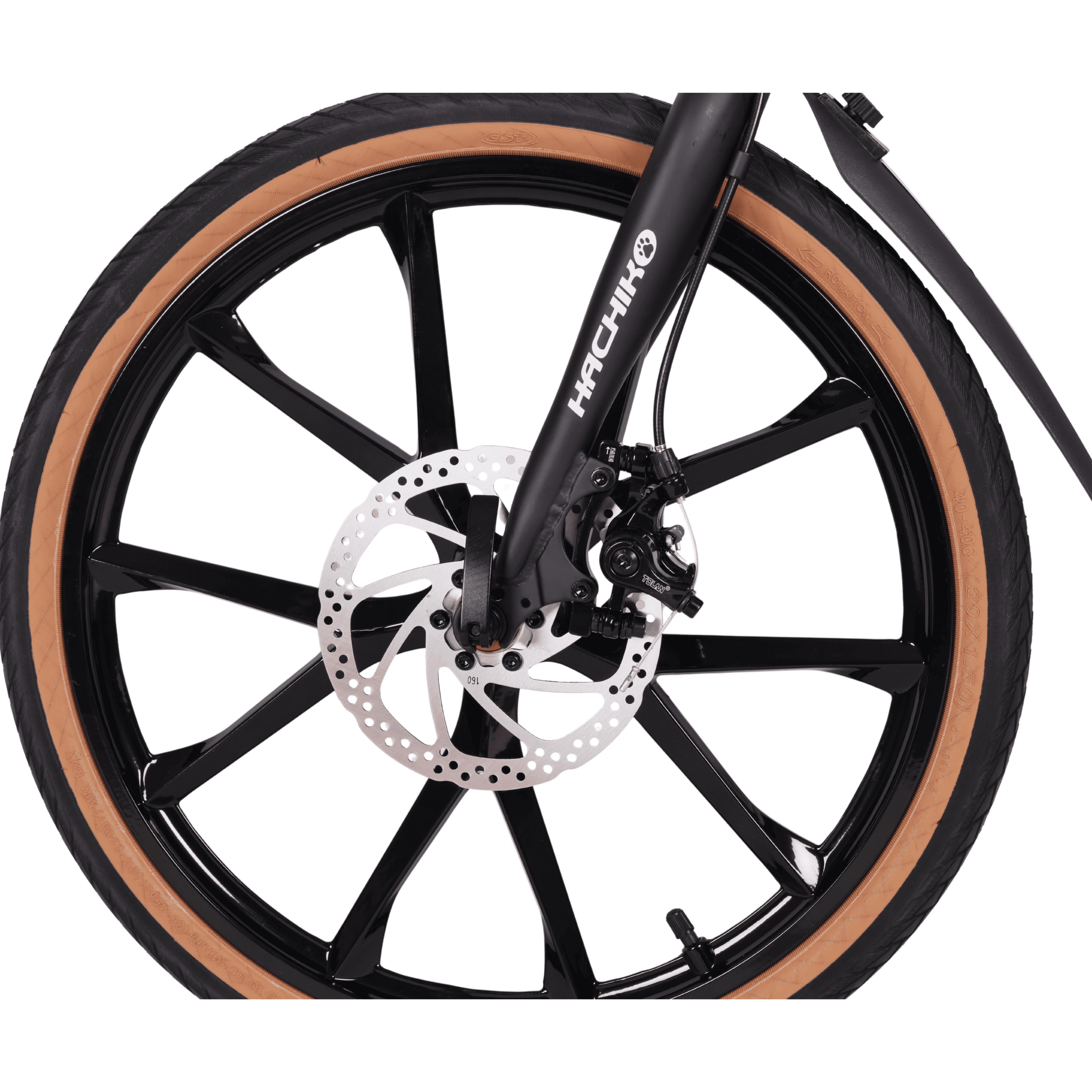 Hachiko HA-01 PRO URBAN GREY | Aluminium Fold Bicycle | Sports Rims