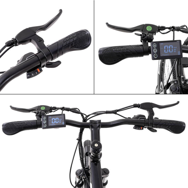 Bicicletă electrică EK15 27,5" MTB 250W 36V 25 km/h suspensie + frâne disc