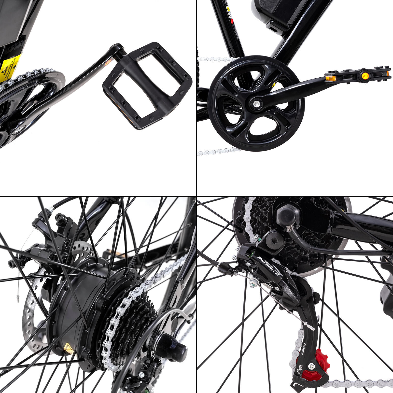 Bicicletta Elettrica 27,5"-Motore 250W-468Wh-Doppio Ammortizzatore-E-MTB-EK15 5/7