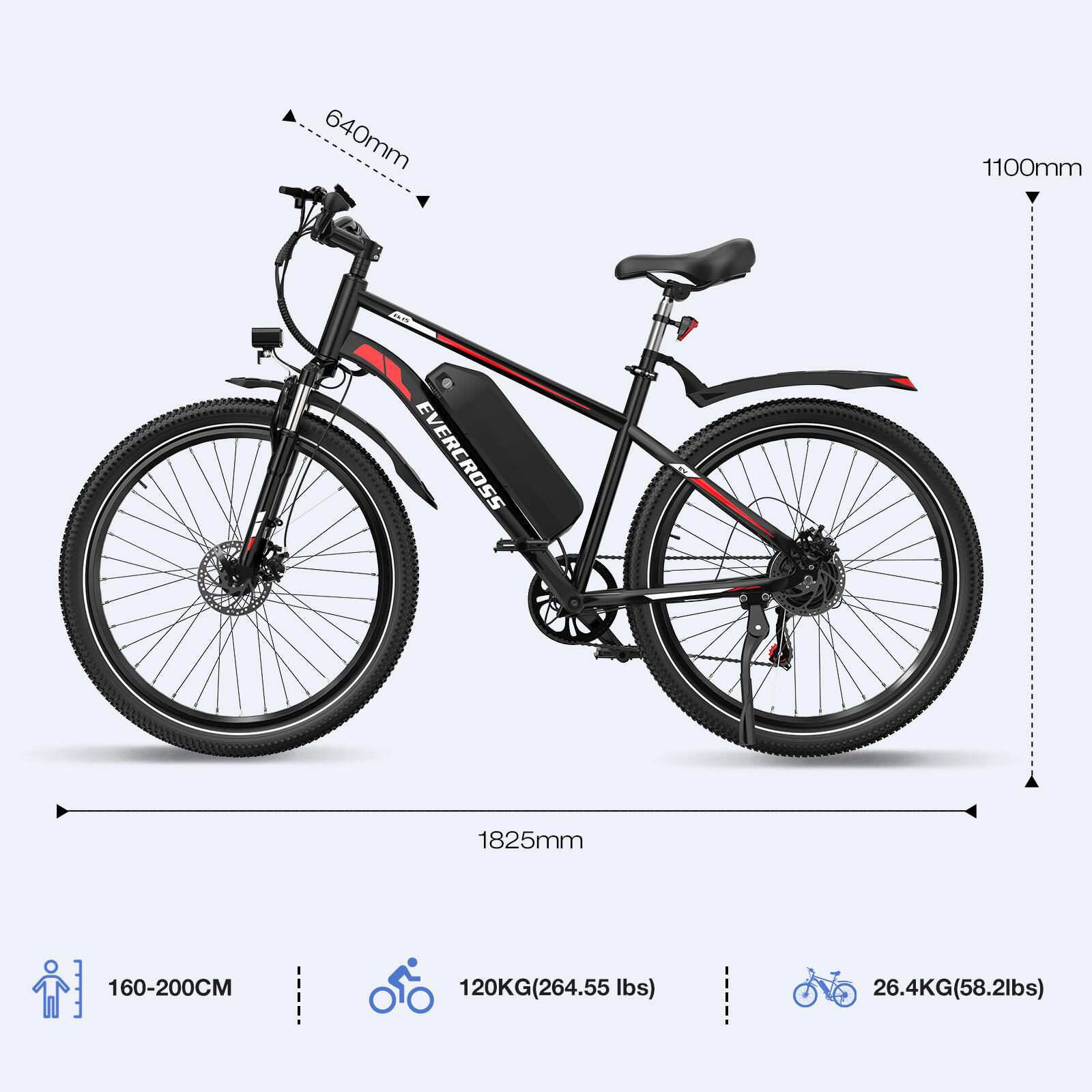 Bicicletta Elettrica 27,5"-Motore 250W-468Wh-Doppio Ammortizzatore-E-MTB-EK15 2/7