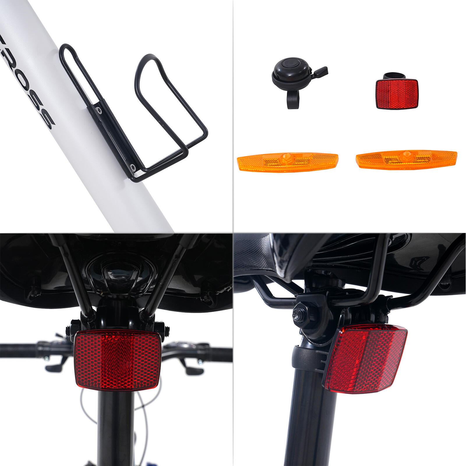 Vélo tout chemin VTT 26 Pouces-21 Vitesses-Suspension Avant- Freins à Disque-EM3 7/7