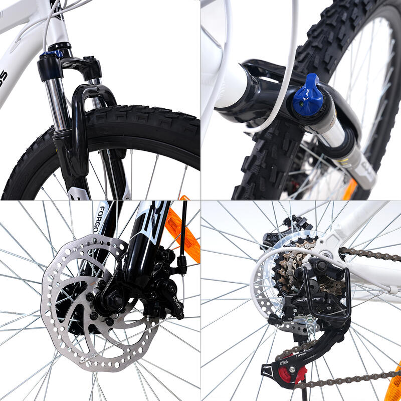 Bicicletă montană 26 țoli - 21 viteze - Suspensie față - Frâne cu disc - EM3