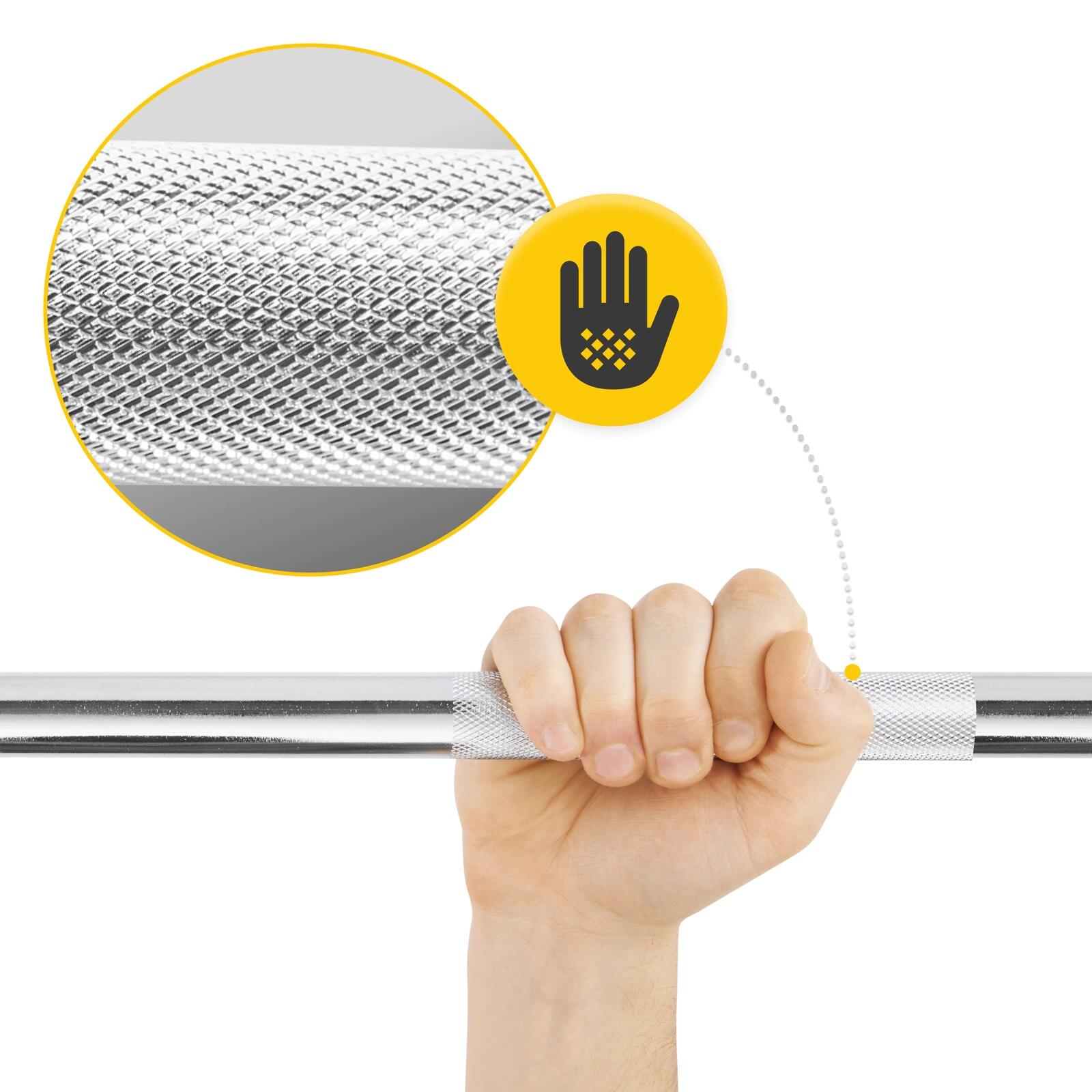 Kulturistická sada litinová 20 kg + rovná osa 120 cm 4FIZJO 7/7