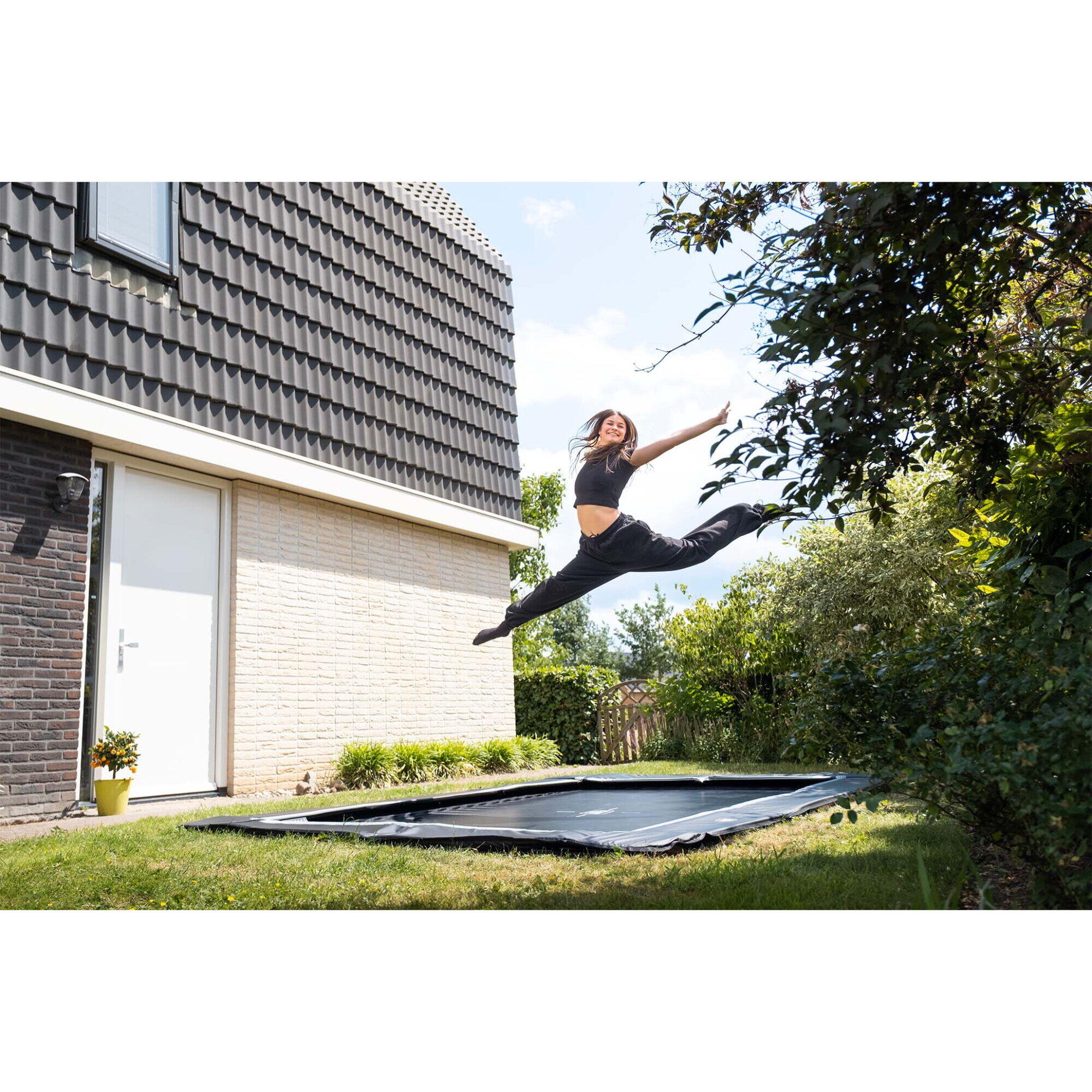 Trampoline de sport enterré au niveau du sol InTerra 214x305cm 2/7