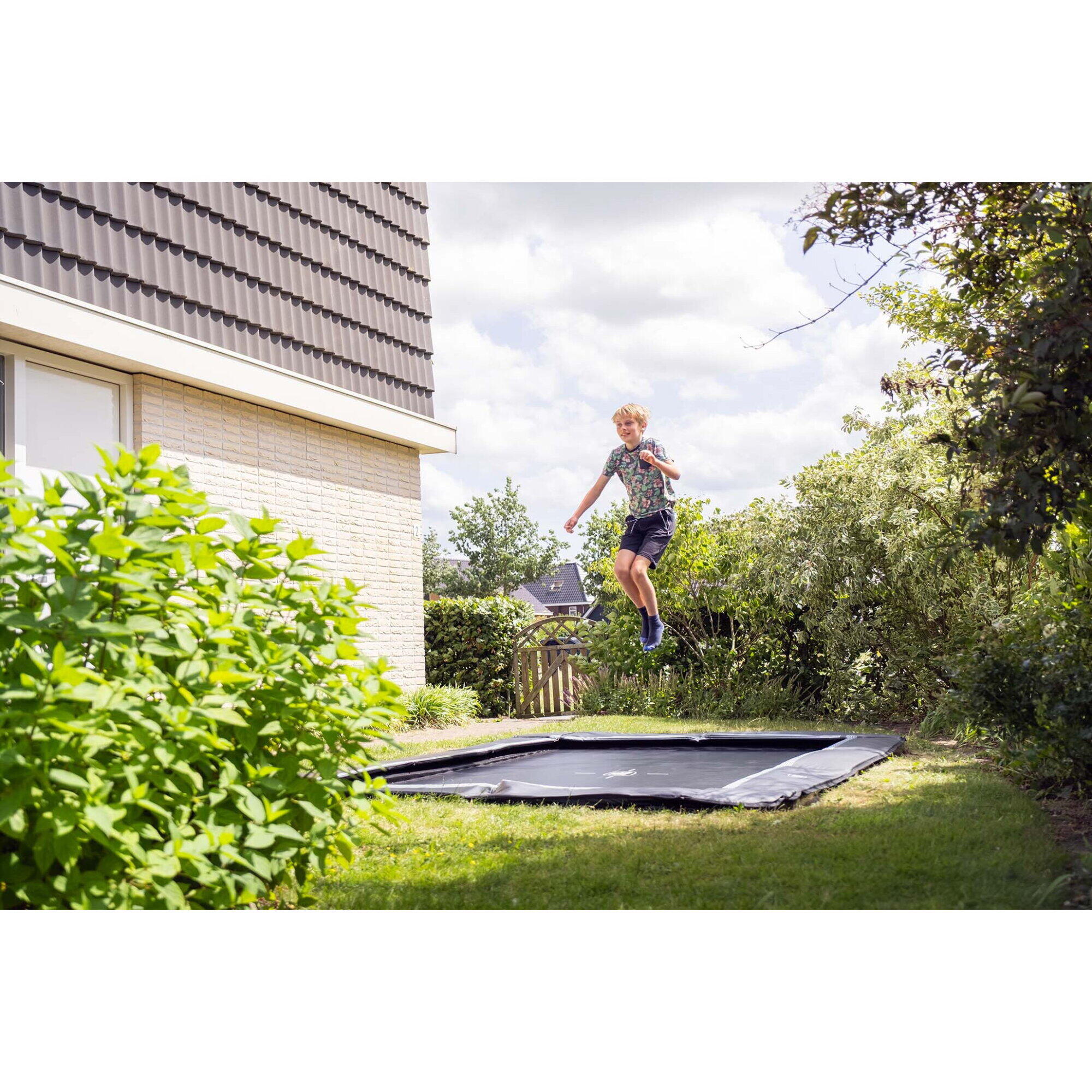 Trampoline de sport enterré au niveau du sol InTerra 214x305cm 4/7