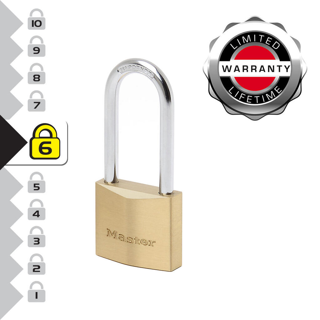 2940EURDLH Key Padlock with Extra Thick Solid Brass Body with Medium Shackle