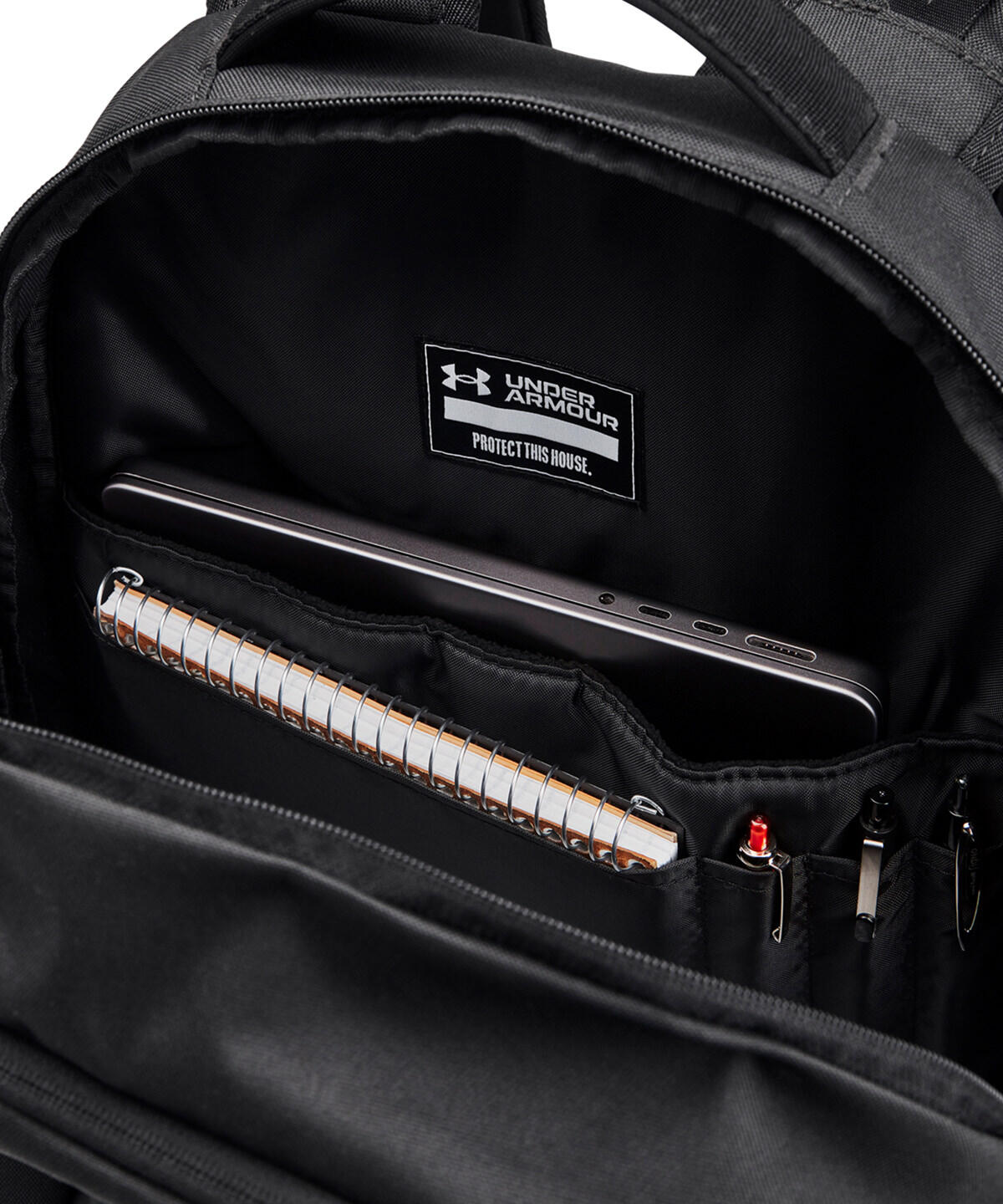 Mochila Under Armour Hustle Pro 6.0 31L Negra 7/7