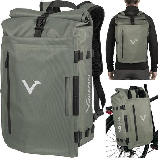Borsa Bici 2in1 e Zaino - 28L Impermeabile - Borsa Portapacchi per E-Bike