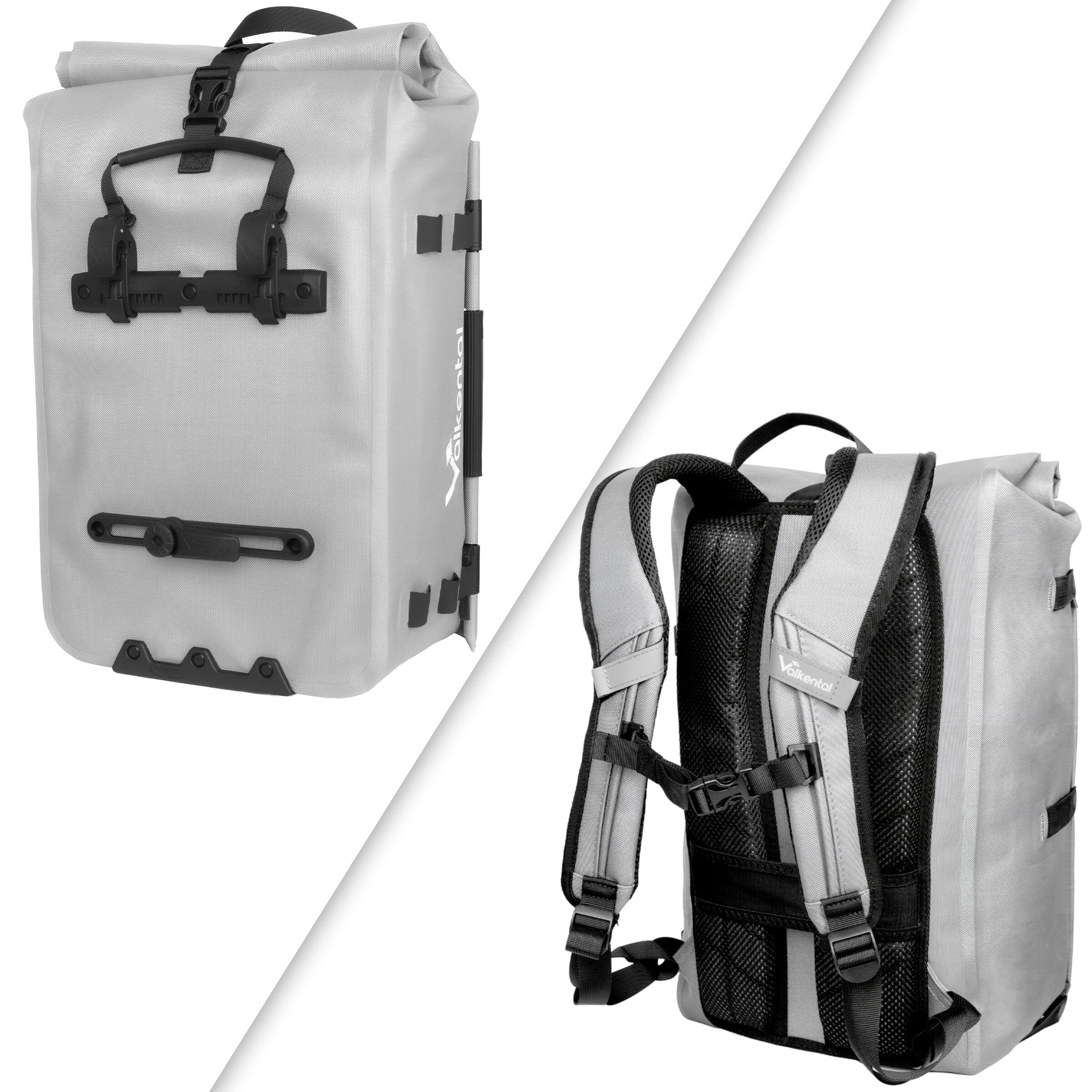 Otinga Flip – Borsa Da Bicicletta 2 In 1 Convertibile In Zaino, 34 Litri, Con Scomparto Laptop, Nero