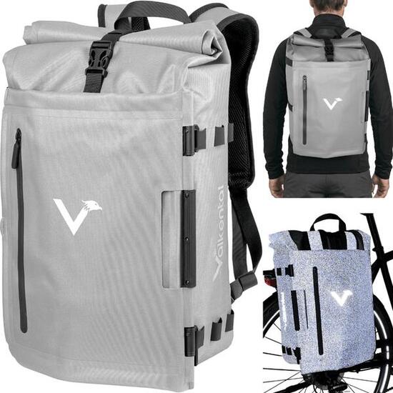 Sacoche Vélo 2en1 & Sac à Dos - 28L Imperméable - Porte-bagages pour E-Bik