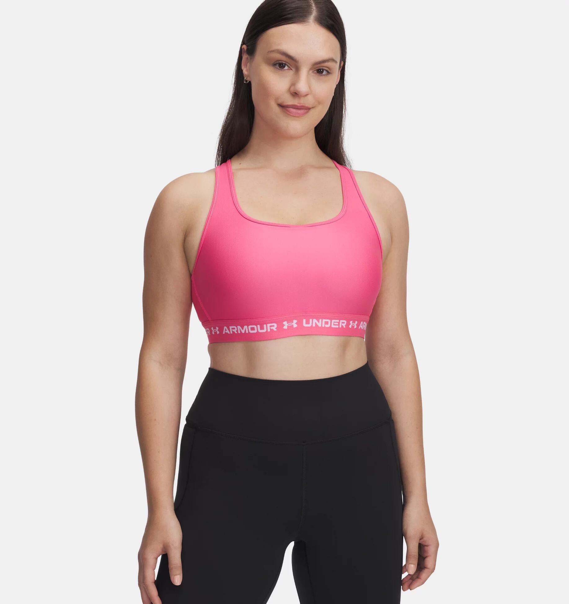 Sujetador de yoga y pilates Under Armour Mid Crossback para mujer 4/4