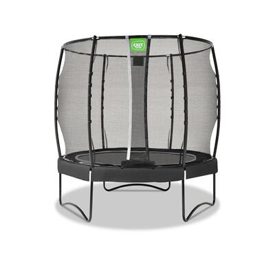 Trampoline outdoor kinderen allure rond ø253cm met veiligheidsnet zwart