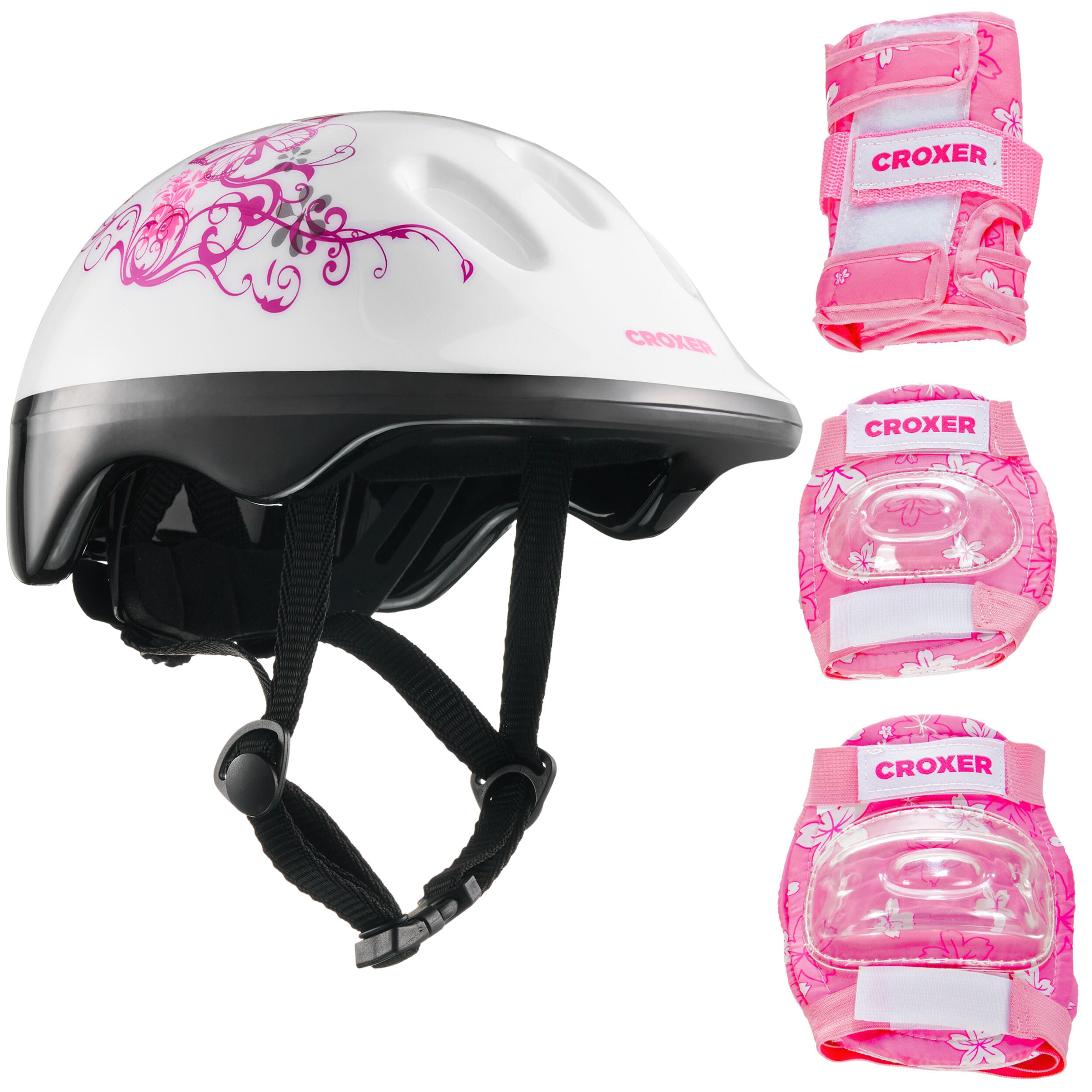 Croxer - Casque Silky + Protections Fibre - Casque - Rose - 40 M - Decathlon