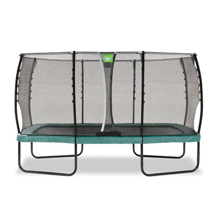 Trampoline outdoor Allure rechthoekig 244 x 427 cm met veiligheidsnet groen