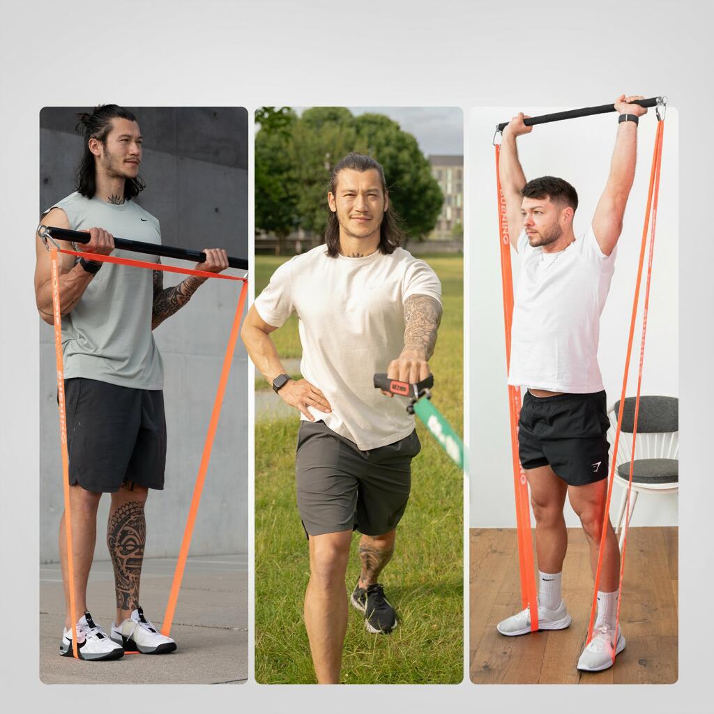 Allround-Set Plus – 5 Widerstandsstufen mit Tasche und Grifferweiterung 6/7
